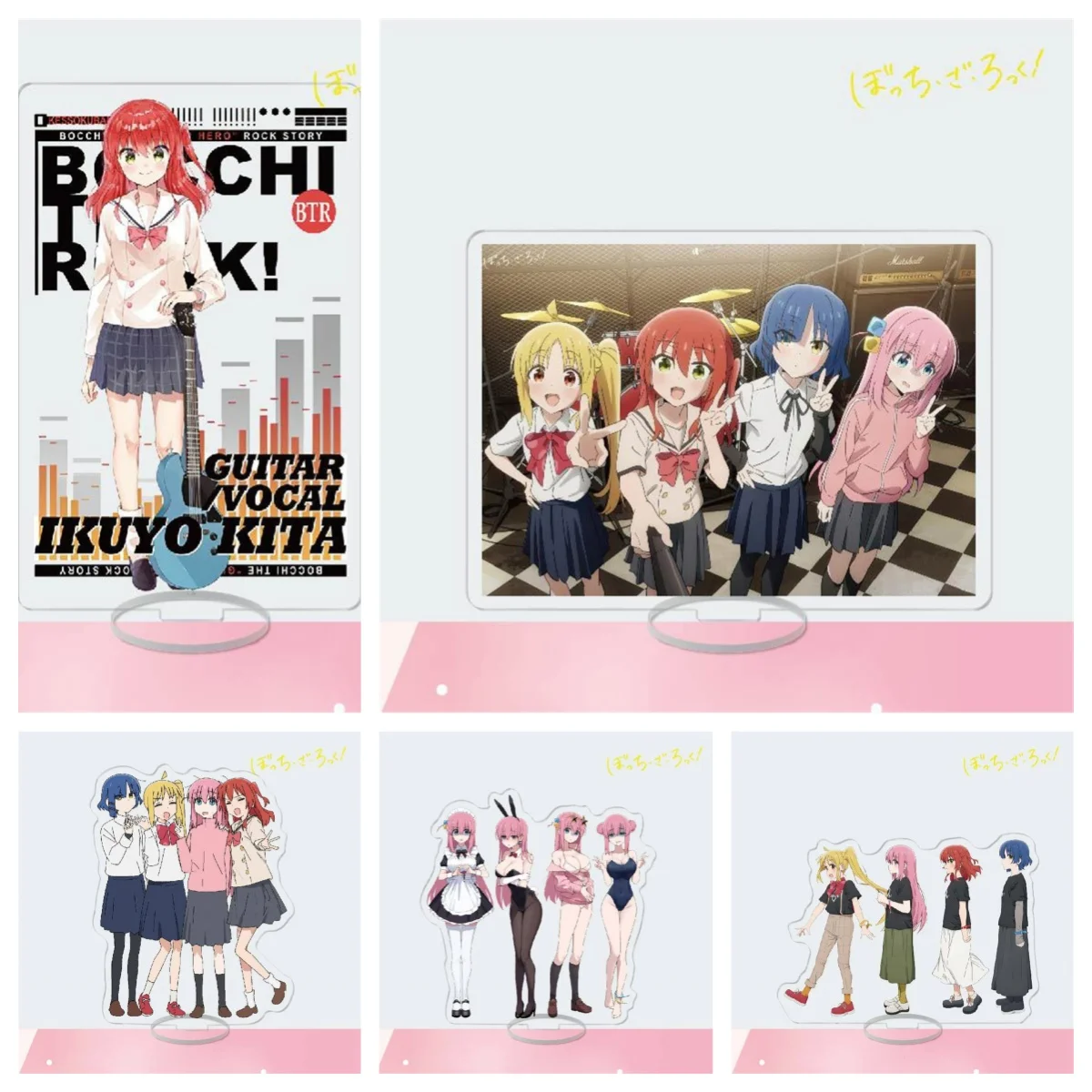 NEW Anime Bocchi the Rock 10CM Acrylic Stand Model Cosplay Characters Ornament Accessories Goods Collection Gifts