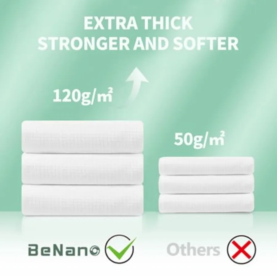 Premium Disposable Towel, 100% USDA Biobased 55 in x 27.5 in Large Bath Towel Travel Towel Washcloth Reusable for Hotel Camping - view 3