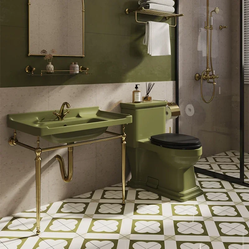 Grass Green Washbasin Bracket Wash Basin Balcony Floor-Standing Washstand Pool