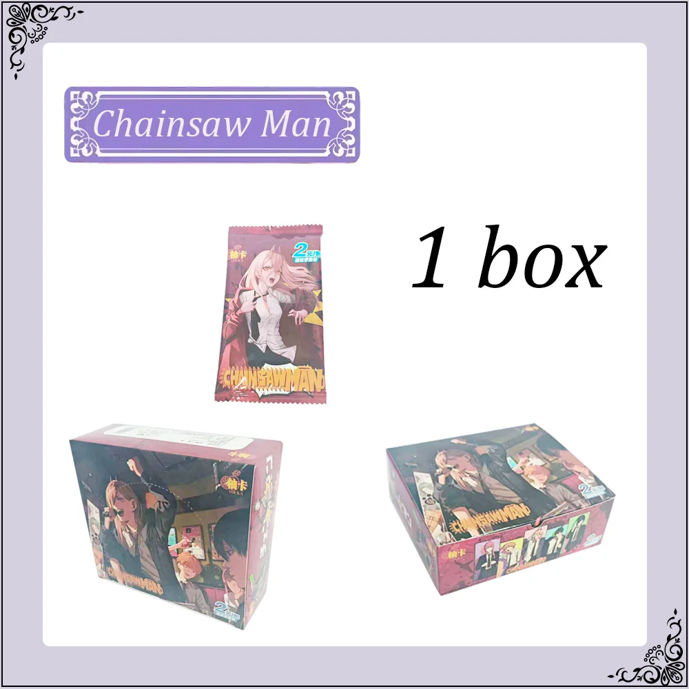 YOUKA Anime Chainsaw Man Card Demon Booster Game Card Flash Stamping SSP Girl Gifts Hobbies Collection Card Toys