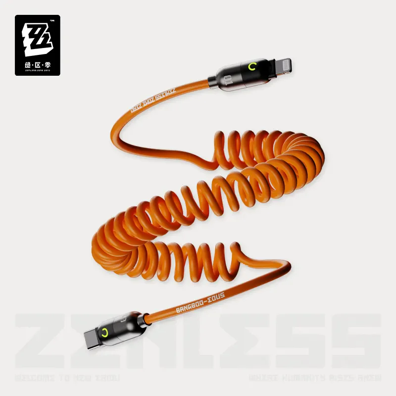 [Genuine] Data line Zenless Zone Zero Official miHoYo Apple Fast Charging Data Cable TypeC TypeC-Lightning Spring Fast Charging