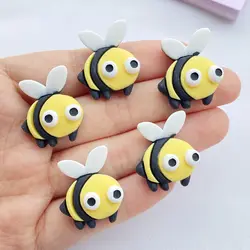 10Pcs New Cute Resin Cartoon Bee Series Flat Back Scrapbooking DIY Jewelry Craft Decoration Accessories