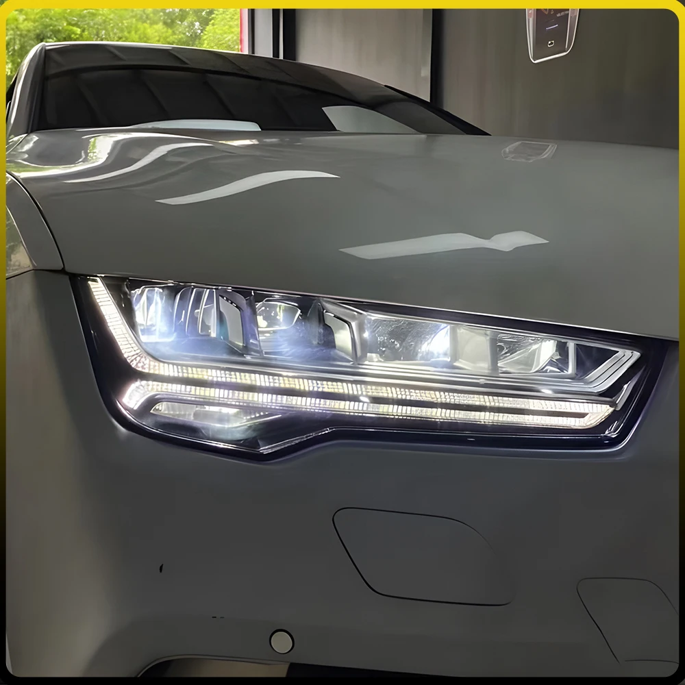 For Audi A7 2011-2018 LED Auto Upgrade Headlights Assembly Projector Lens Car Tool Accessories Plug and Play