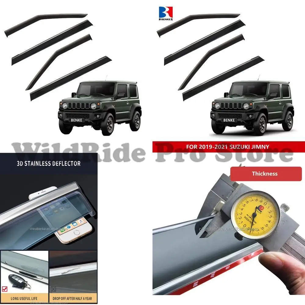

1 set wholesale custom sun visor for Suzuki Jimny 2019 2021 rain window shade