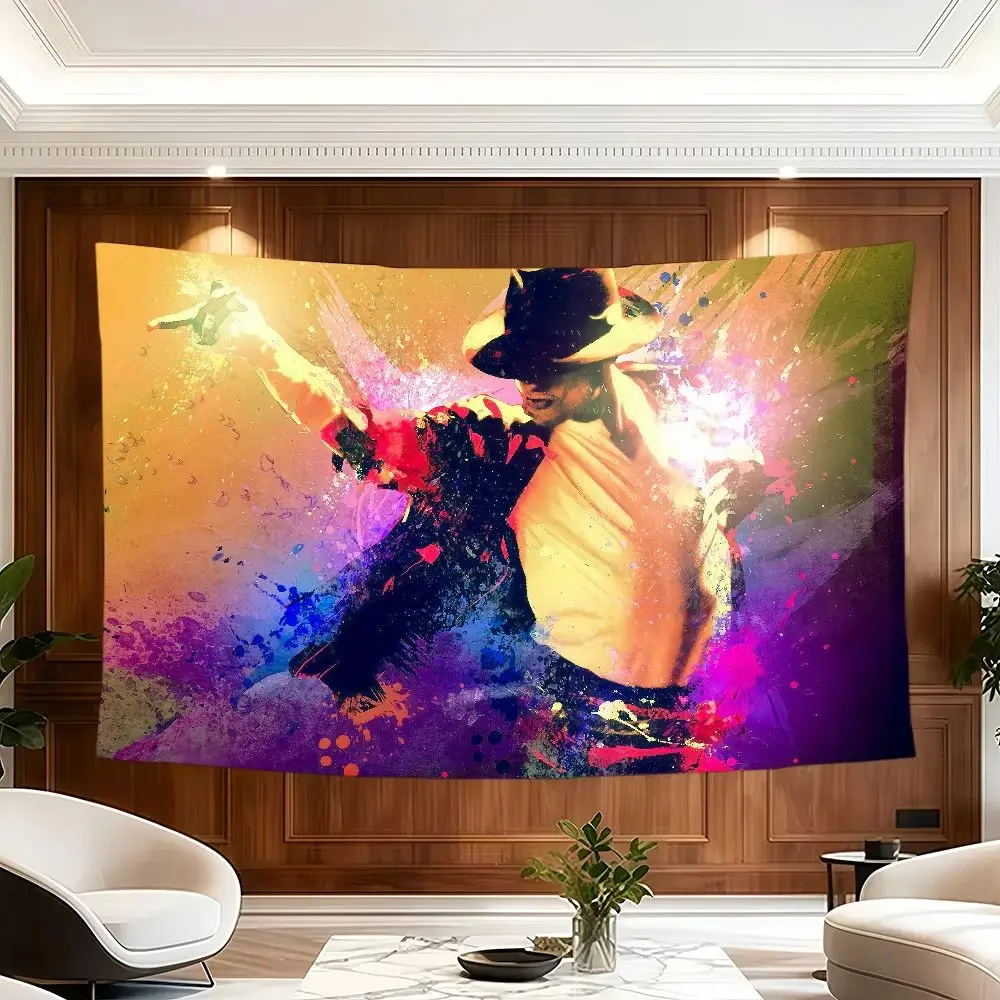 New Michael Jackson Flag Decoration Banner, Suitable for Outdoor Camping, Family Gatherings and Garden Fence Tapestry