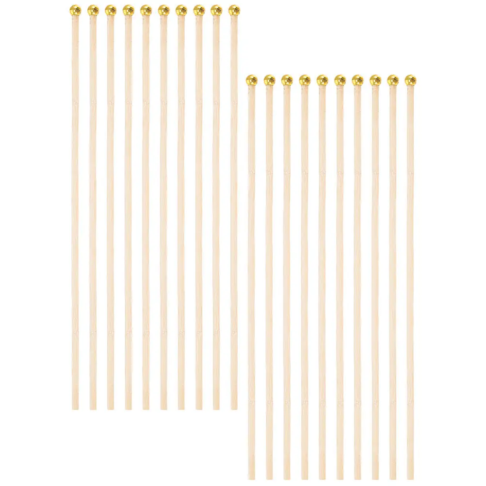 25Pcs Handheld Bamboo Flag Poles Lightweight Plastic Flag Sticks for Festival Party Sports Events Cheerleading DIY Craft Use