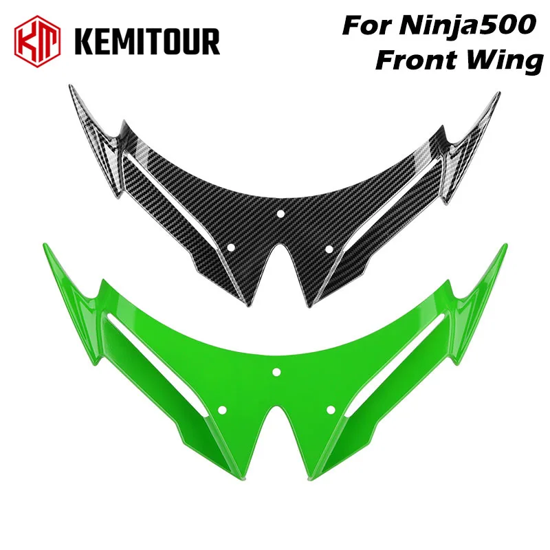 

For NINJA 500 Front Wing For KAWASAKI NINJA 500 2024 2025 Fairing Winglets Aerodynamic Mouth Shell Cover Protection Guards