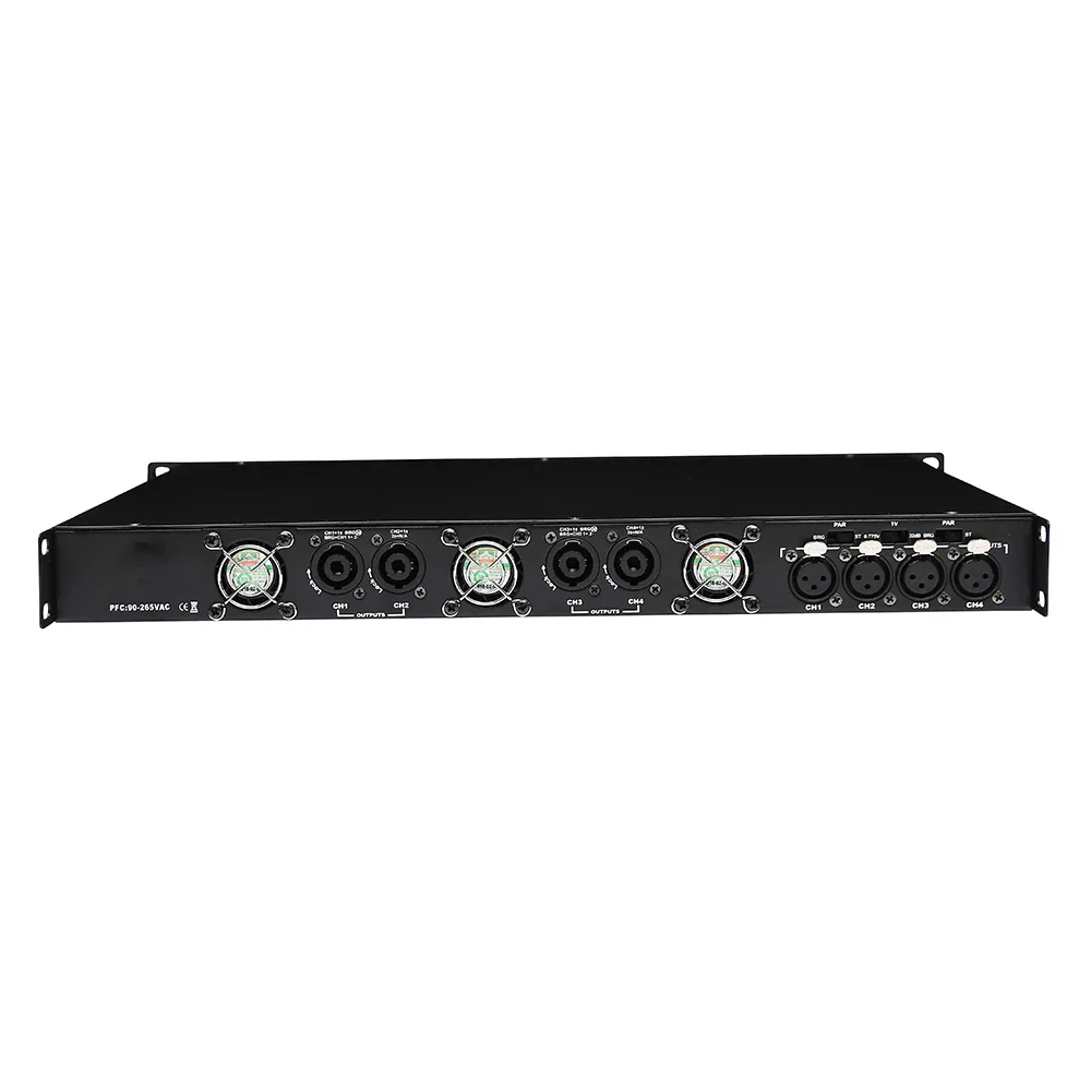 

K4-800 Black Power Amplifier audo Class D4 Channel Professional Power Amplifier 800W