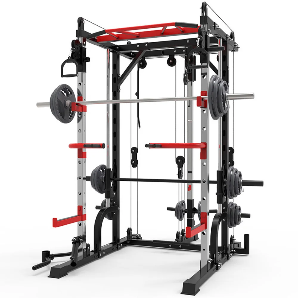 Smith Machine for Whole Body Muscle Exercise, Multi-Functional Gym, Comprehensive Training, Fitness Equipment