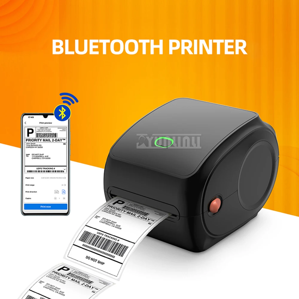 

label printer USB cable/Bluetooth WIFI connect thermal printer Supermarket express receipt printer label priting machine Y468