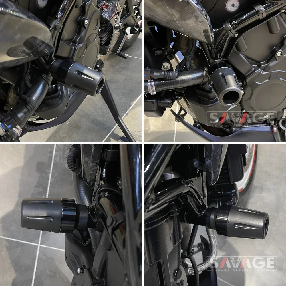 ل MV Agusta Brutale 800 RR/RC/Rosso Dragster 800RR الإطار المنزلق تحطم حامي دراجة نارية السقوط حماية المحرك تحطم الوسادة #2