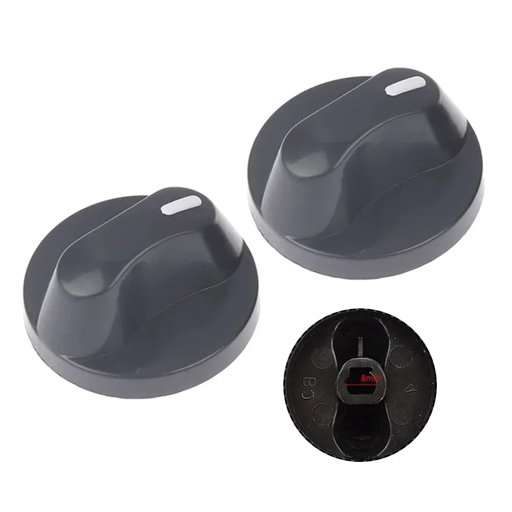 2pcs Rotary Switches Gas Stove Ignition Plastic Knob 8mm Household Decoration Home Kitchen Cooker Tools Accessories