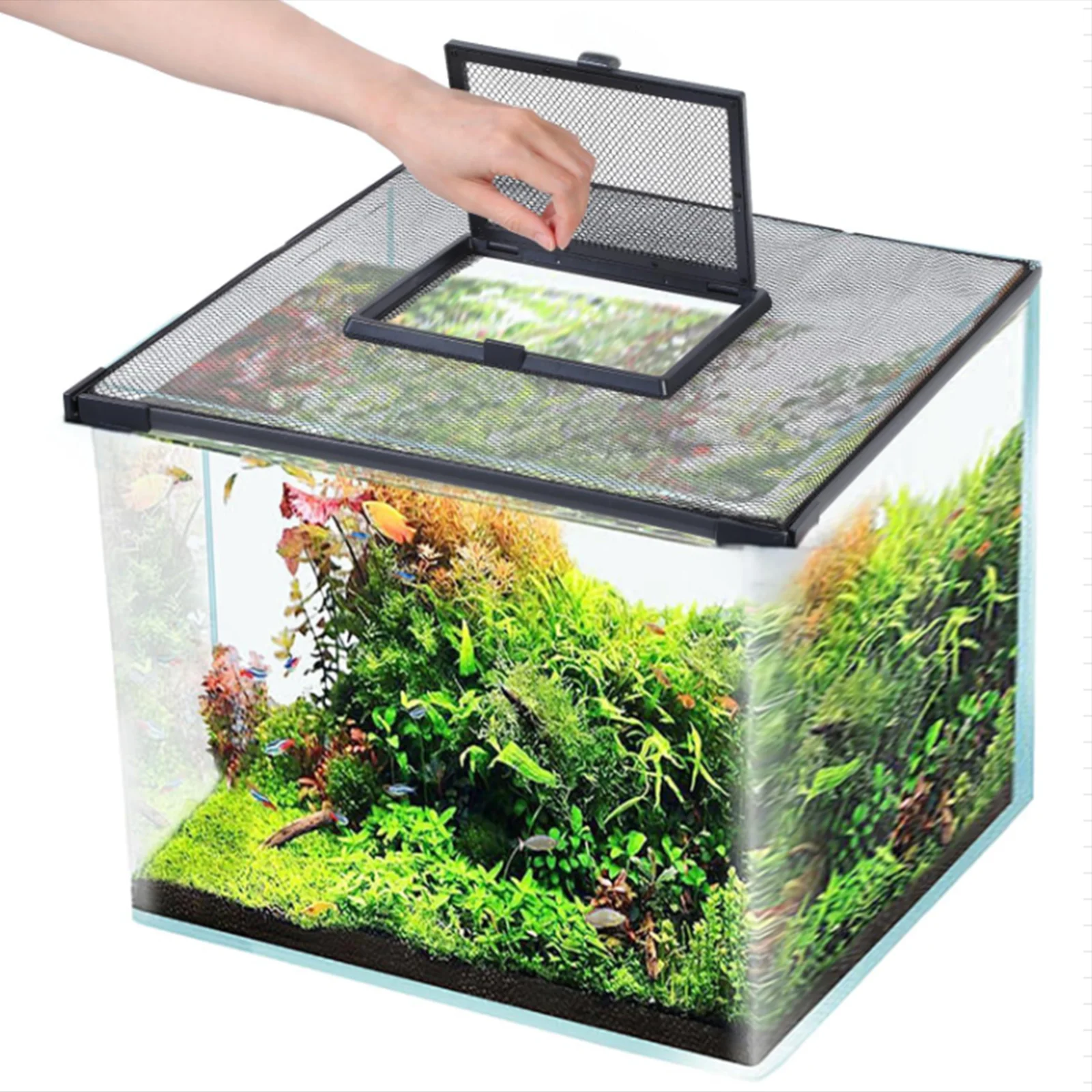 Screen Top Mesh - Jaring Pelindung Ikan untuk Tutup Akuarium,