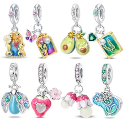 New In Silver-plated Rock Climbing Frog Beads Fit Panora Bracelet&Bangle DIY For Women Birthday Fine Jewelry Gift