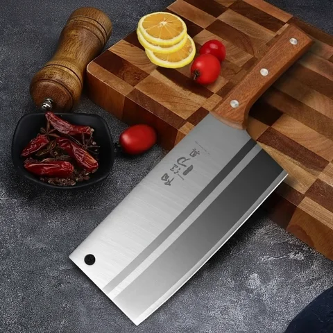 Yangjiang Authentic Ultra-Sharp Kitchen Knife, Household Chef Slicing Meat Bone Chopping Knife C2612