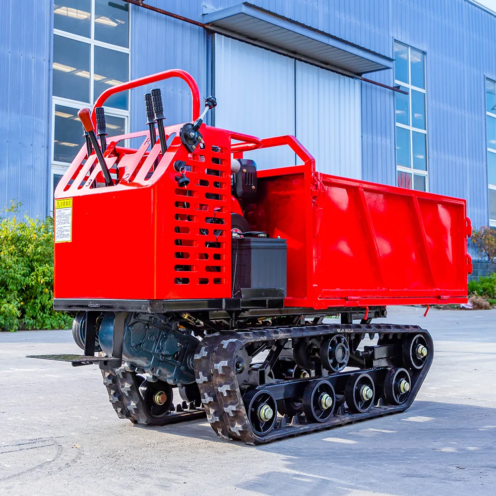 HW800SL Customized Crawler Dumper Diesel Engine Transporter Can Work In Narrow Area Tracked Carriers For Farmland Orchard