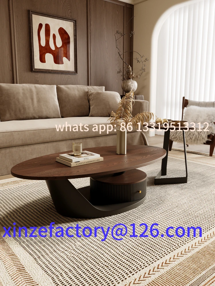 

Customizable medieval solid wood premium tea table