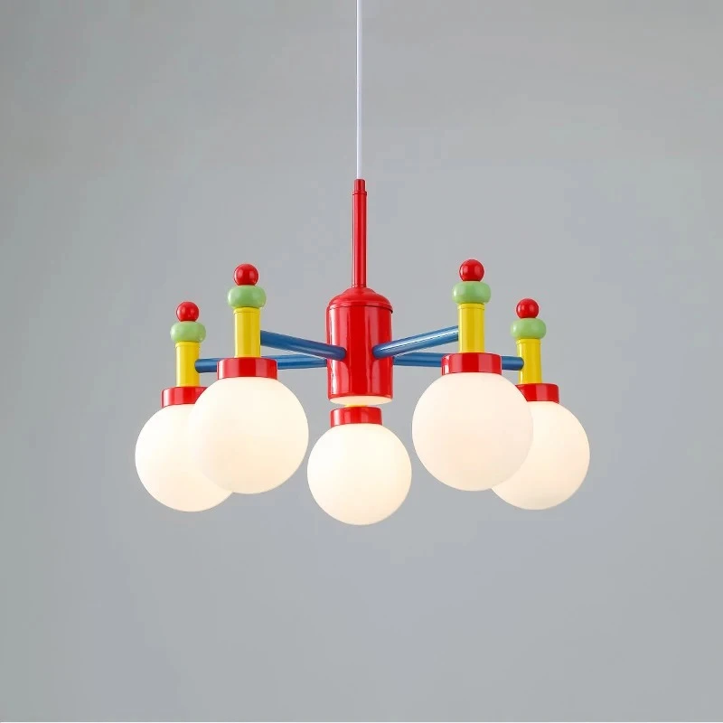 Retro Colorful  Bedroom Pendant Light Children's Room Color Ceiling Lights Romantic Baby Room Boy Girl Bedroom Ceiling Lamps