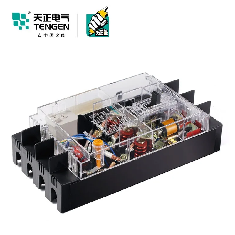 Tianzheng DZ15LE transparent plastic case leakage protection circuit breaker air switch 380V three-phase four-wire 2P3P4P