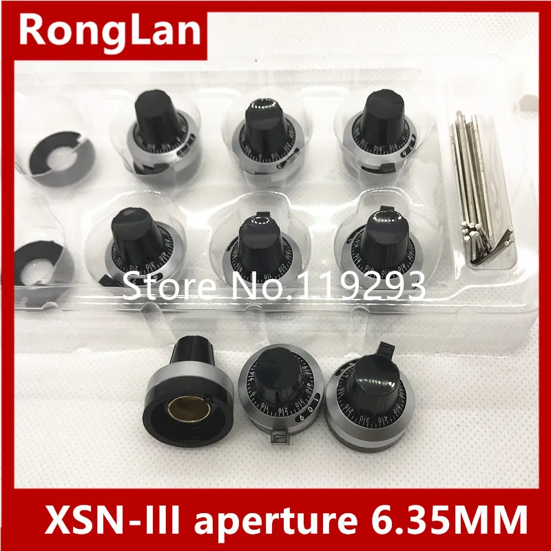 [BELLA]3590S potentiometer knob with scale precision XSN-III aperture 6.35--10pcs/lot