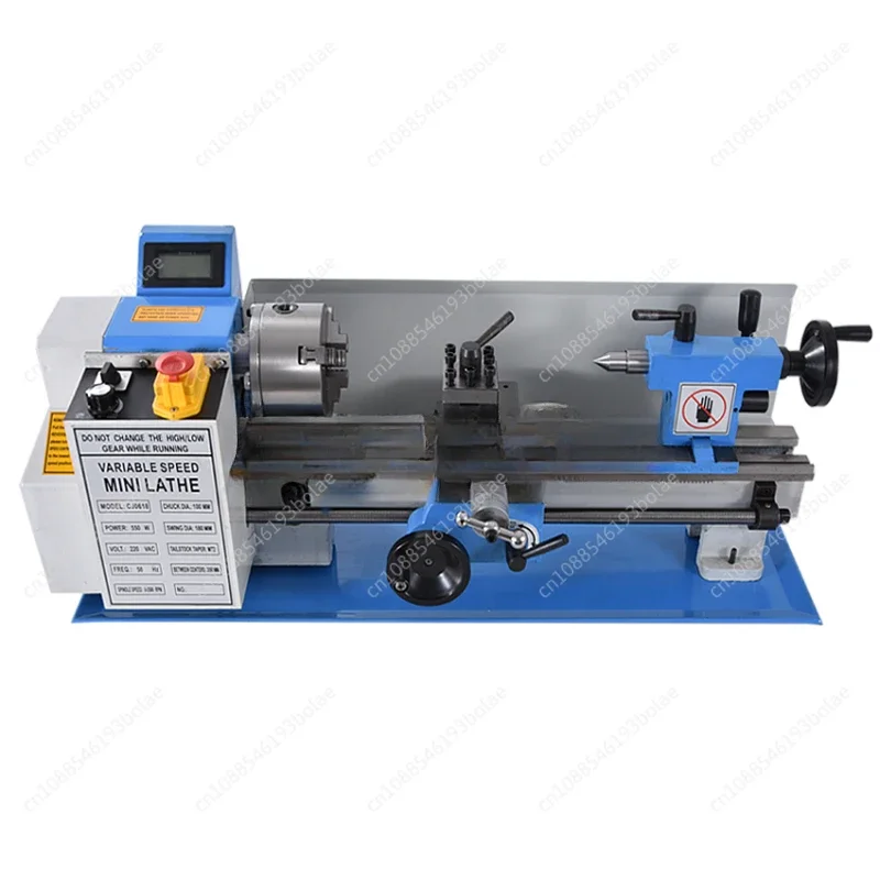 New 0618 110V/220V Mini Lathe Machine Benchtop Metal  Tool Household DIY Small Stainless Steel  Processing