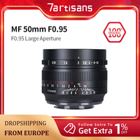 7artisans 50mm F0.95 APS-C Manual Focus Large Aperture Prime Lens for Sony E Canon EOS-M Canon RF Fuji FX Nikon Z Z50 Micro 4/3