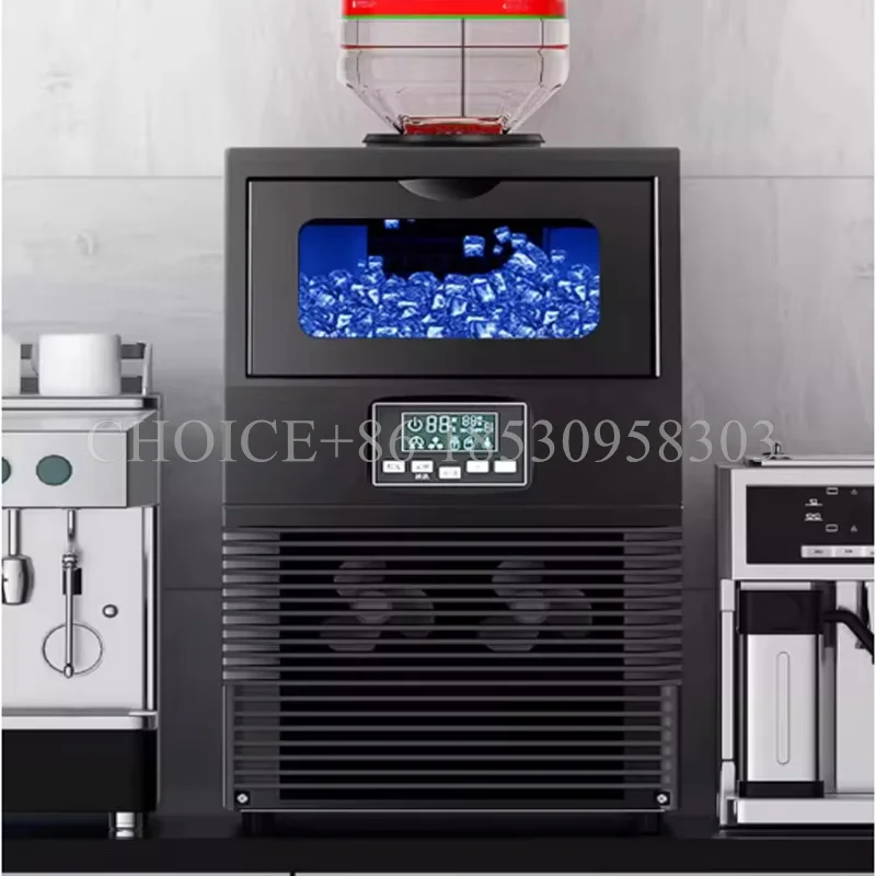 Automatic Cube Ice Machine Automatic Ice Maker Machine Water Inlet Ice Maker Desktop Commercial Mini Ice Maker Machine