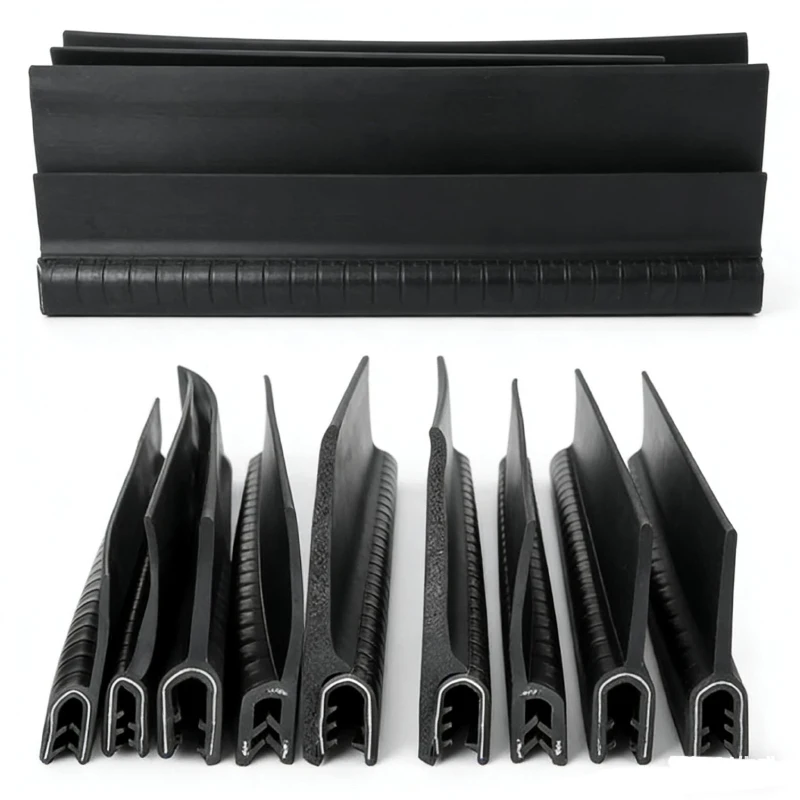 

U-Shape Rubber Edge Trim With Large Wing For Wind Power Cabinet Door Seal Waterproof Weather Stripping