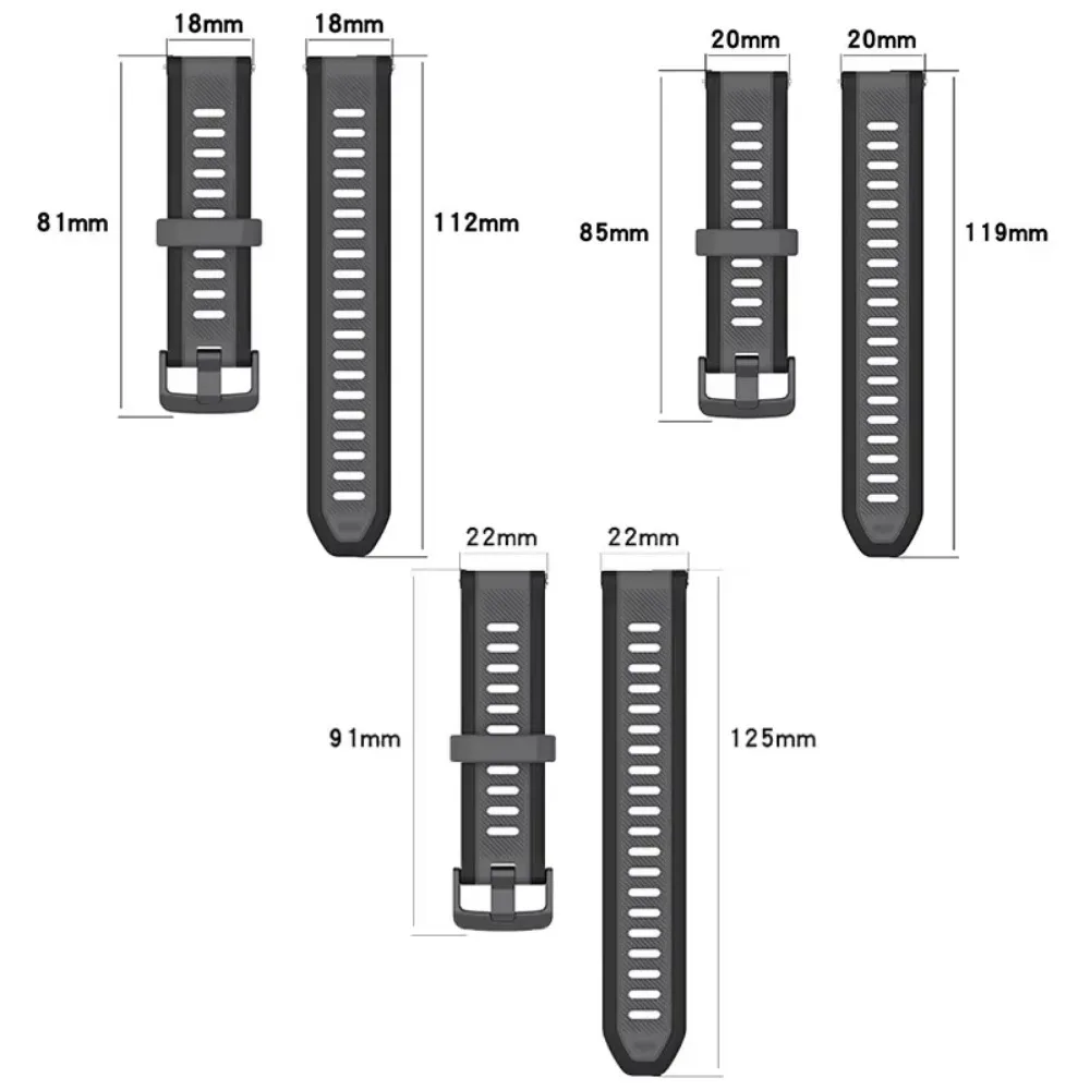22mm 20mm 18mm cinturino in silicone morbido per Huawei Watch GT5/4 Pro 46mm GT2e traspirante e confortevole Huawei Watch GT5/4 41mm Pro 42mm
