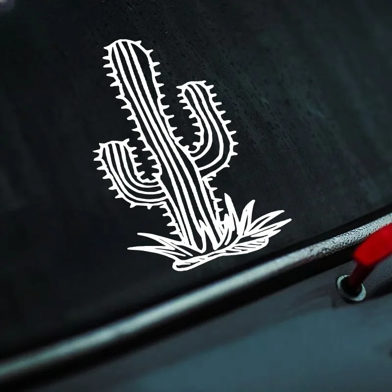 Adventure natural desert cactus car sticker can be affixed to motorcycle glass notebook waterproof  creative car sticker