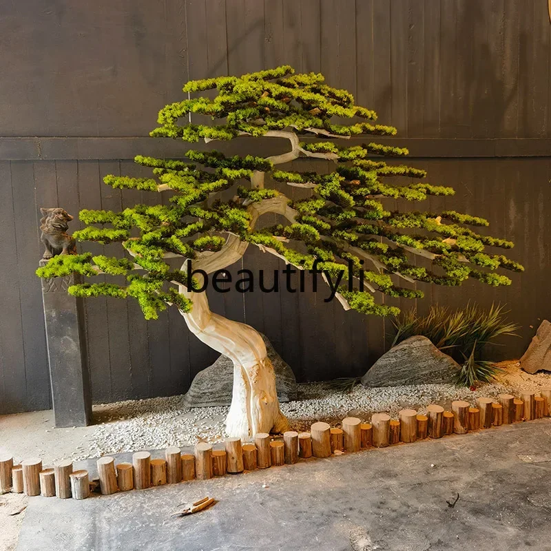 Simulated welcome pine green pine shape fake tree landscape decoration simple interior ornament53