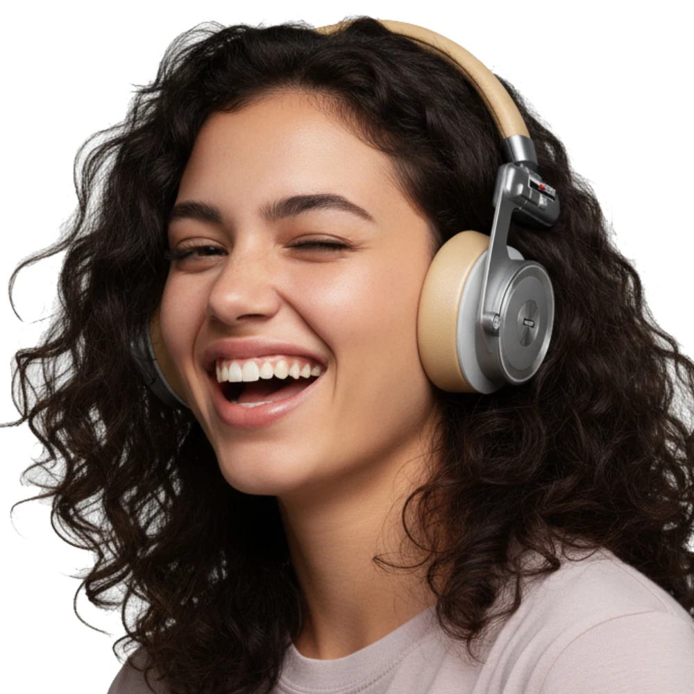 UMELODY U3 ULTRA نشط إلغاء الضوضاء ANC ريترو سماعة لاسلكية تعمل بالبلوتوث فوق الأذن على الأذن سماعات رأس معدنية #3