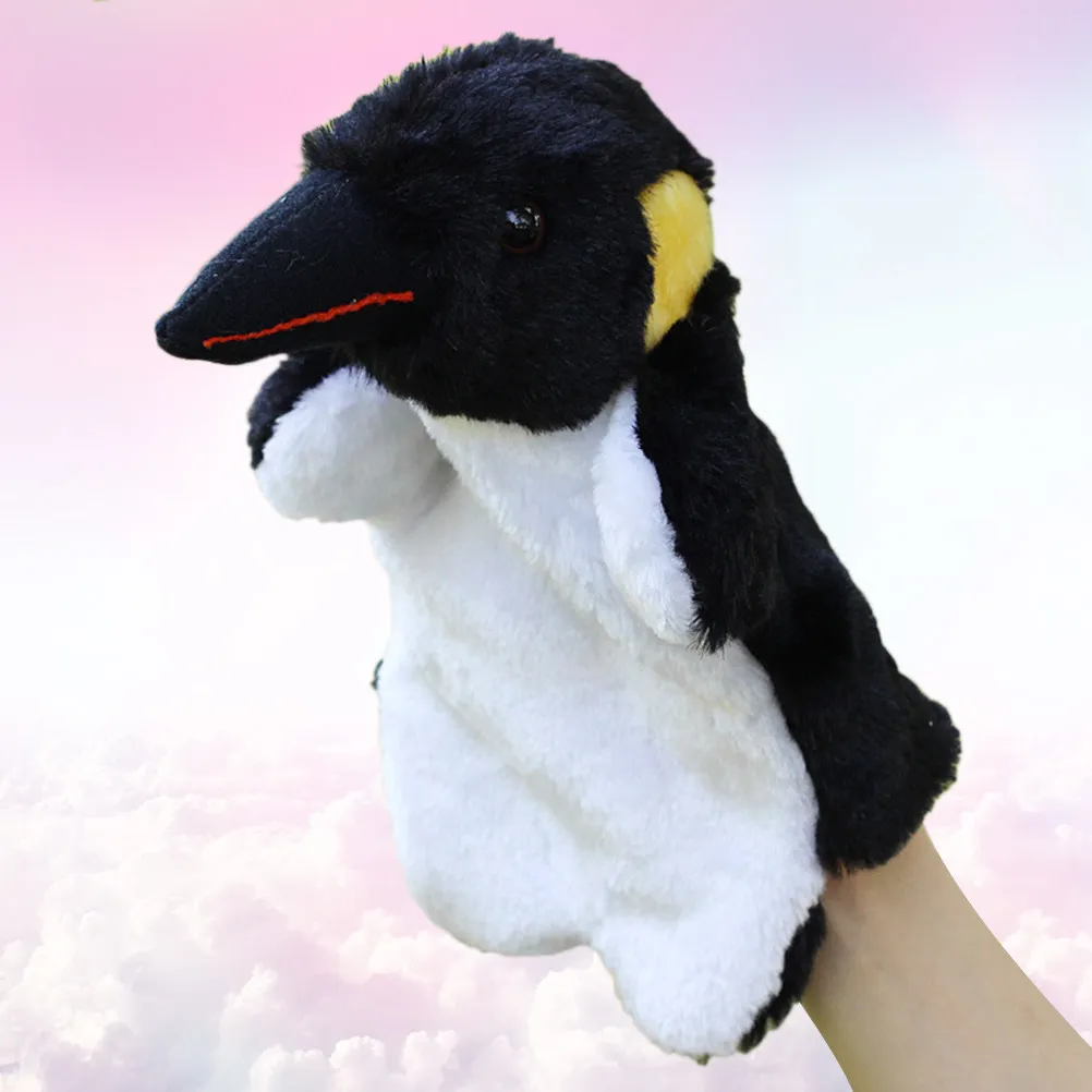 

1Pcs Soft Touch Penguin Hand Puppet Ideal for Fairy Dramatic Daycare Sunday School Activities Fine Motor Skill