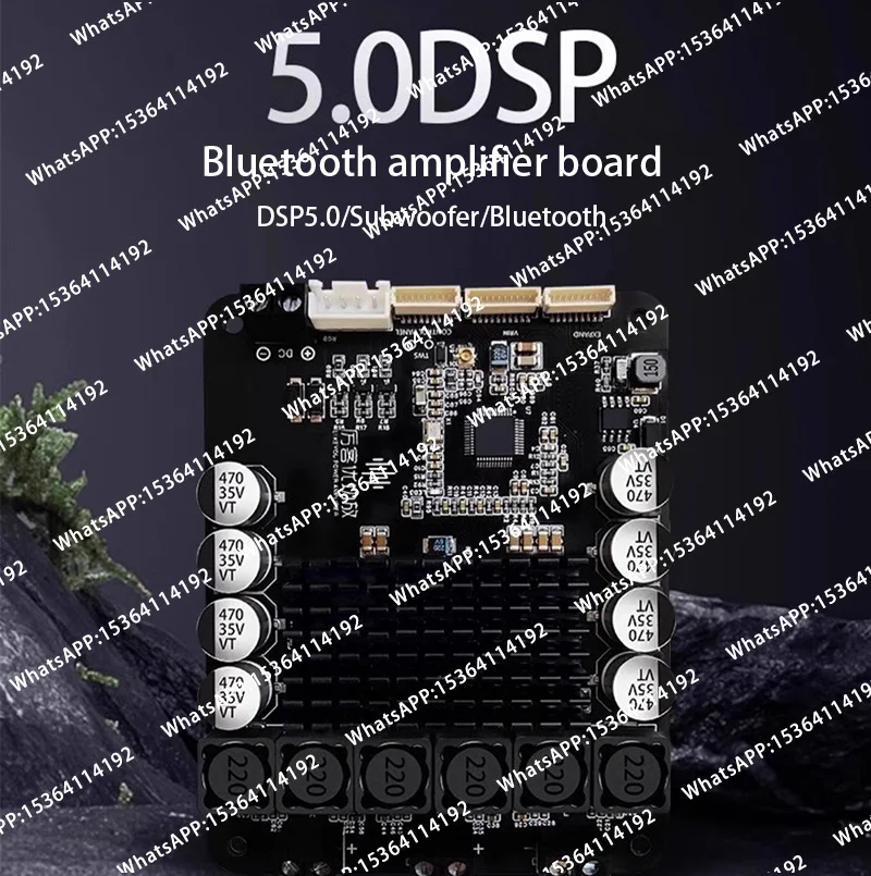 Bluetooth 5.0 Amplifier Board  Dsp 2.1 Amplifier Module 30Wx2+60W 50Wx2+100W