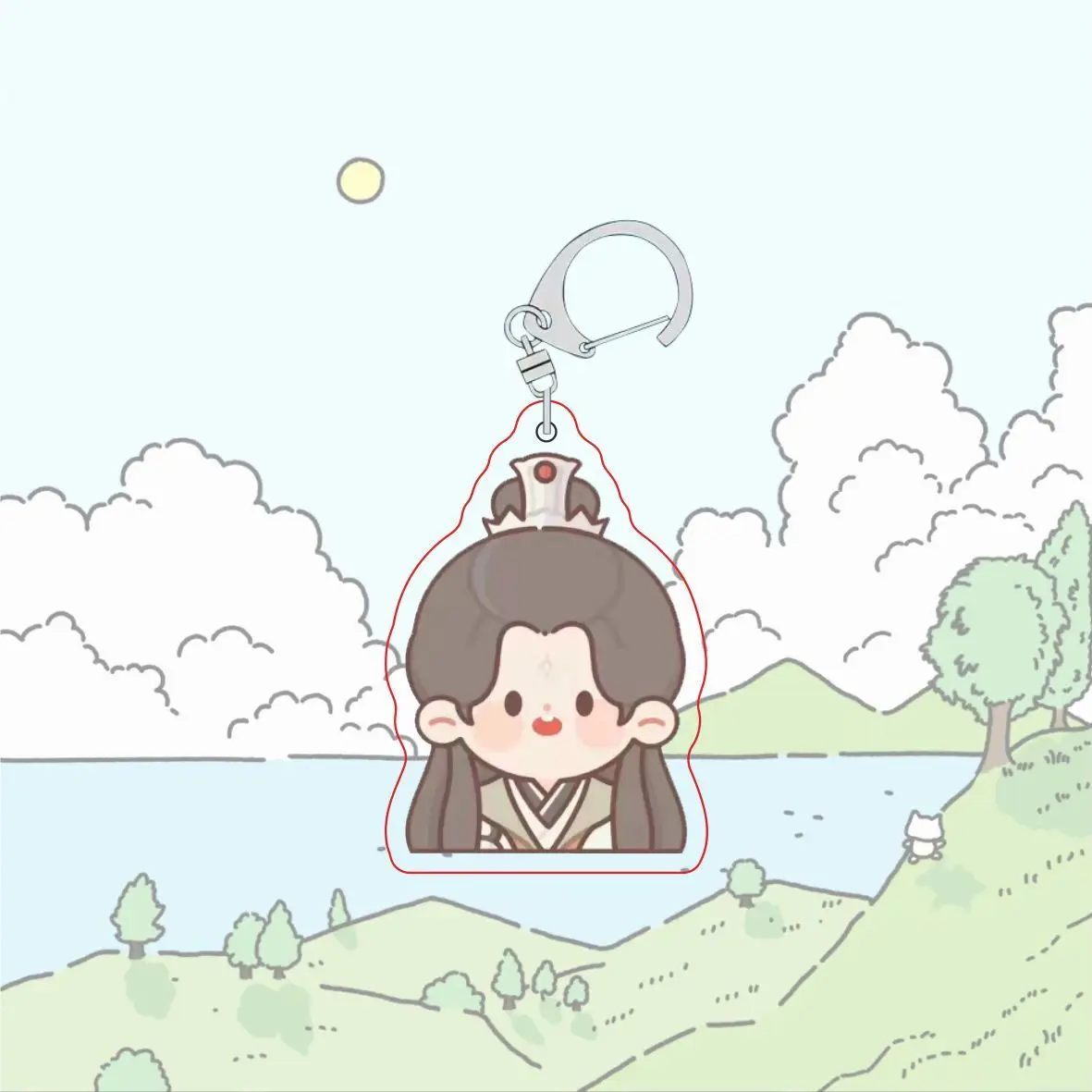 

Anime Tian Guan Ci Fu/Heaven Official's Blessing Xie Lian Hua Cheng Cosplay Transparent Acrylic Keychain Cute Ambitus