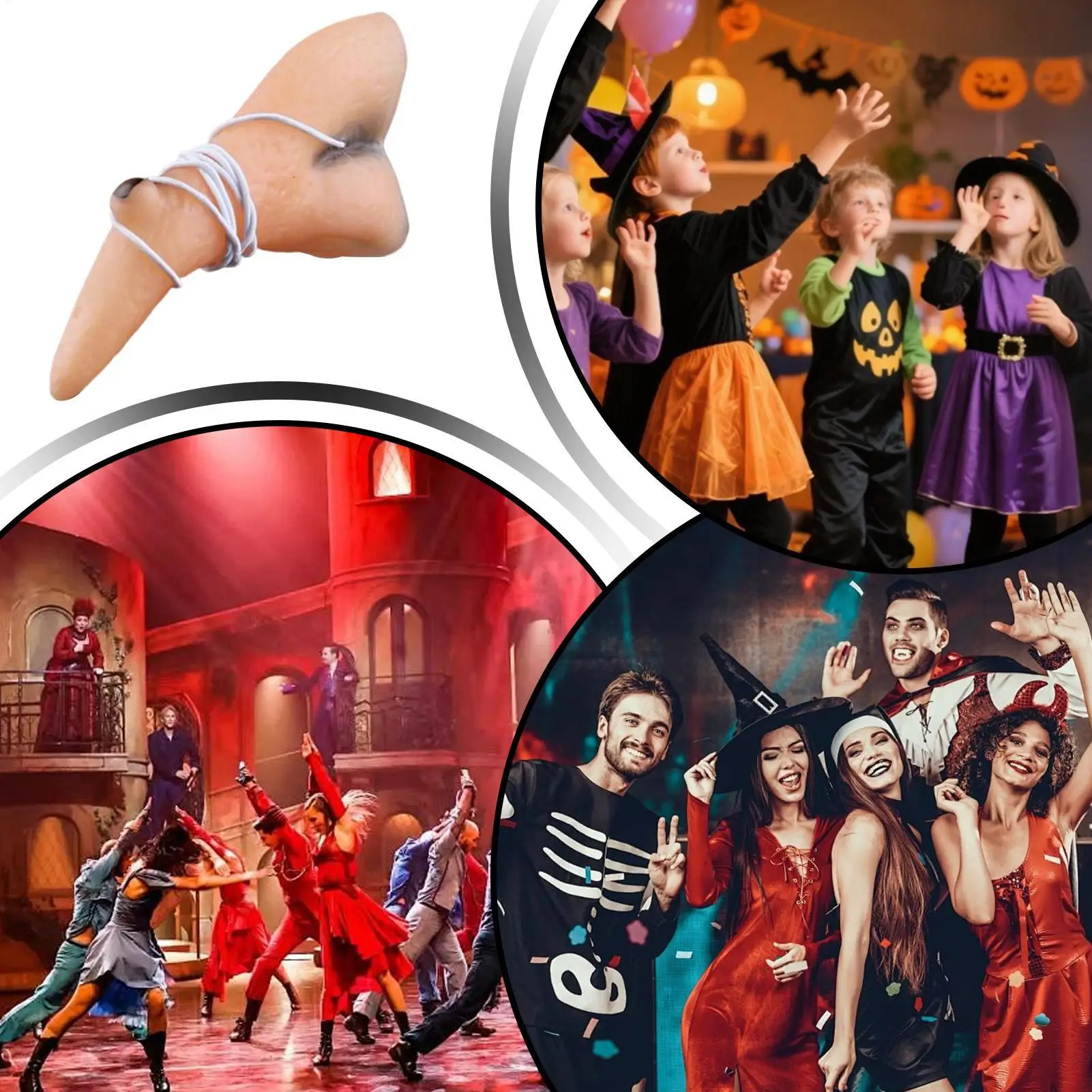 Kreative Hexennase als Kostümrequisite, Realistische Lange Kunstnase für Halloween-Verkleidungen, Cosplay, Puppen-Charaktere und Festivalspaß – Detail 7