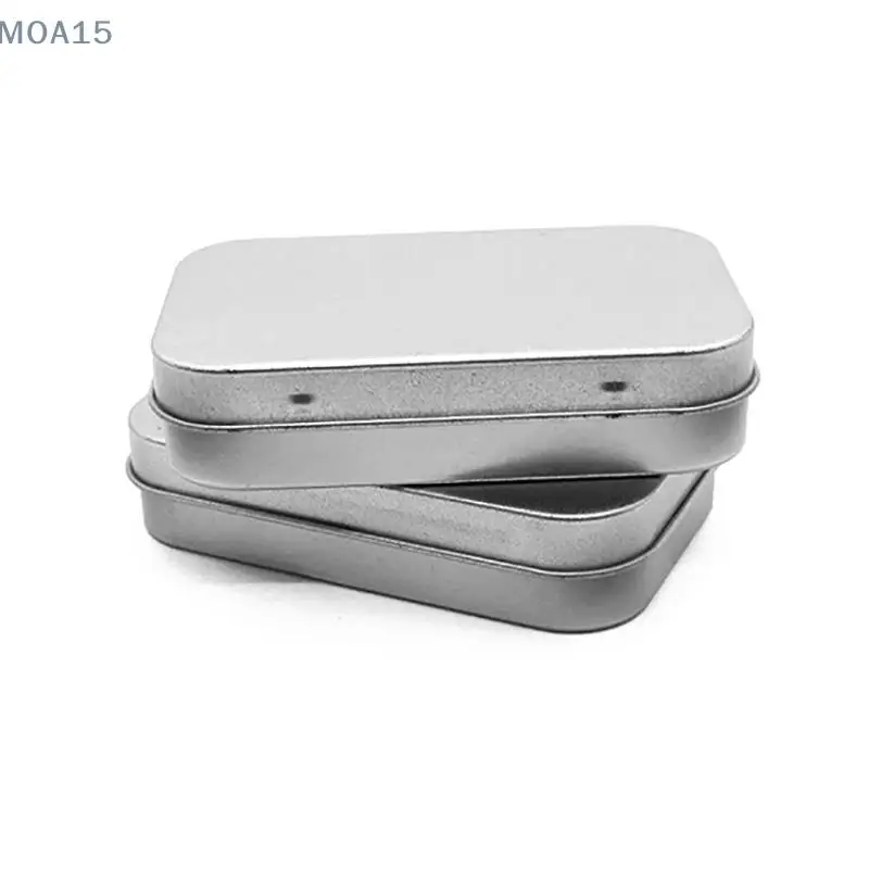 Mini Metal Box Tin-Plated Slide Cover Storage Wedding Jewelry Pill Cases Portable Boxes Container Cosmetic Organizer