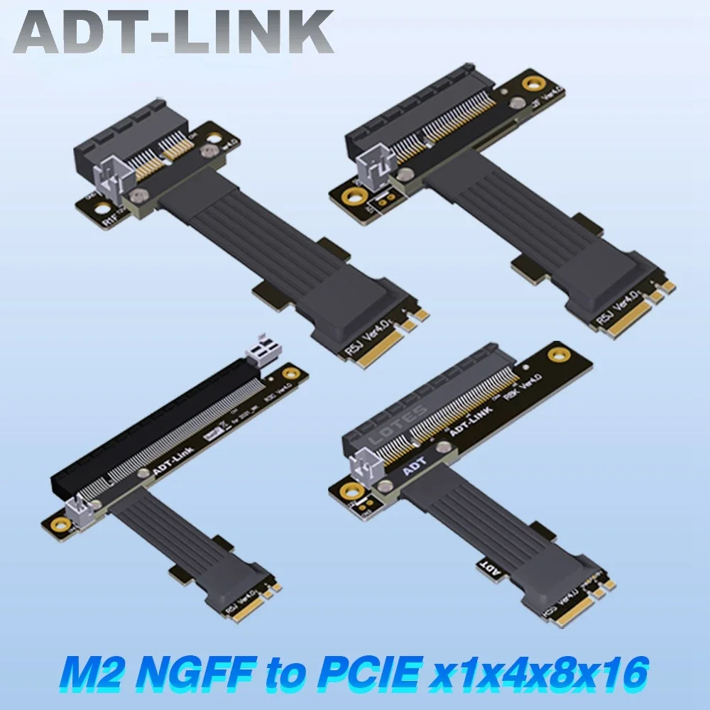 

M.2 NGFF WiFi к PCI Express X1 X4 X8 X16 Удлинительный кабель PCI-E 3,0 4,0 провод PCI-E SSD аудио карта M.2 Key A.E.GPU Райзер удлинитель