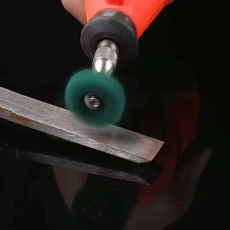 10pcs Mini Drill Abrasive Brush Nylon Buffing Polishing Wheel Sanding Head  Grit Buffs Rotating Tool Accessories