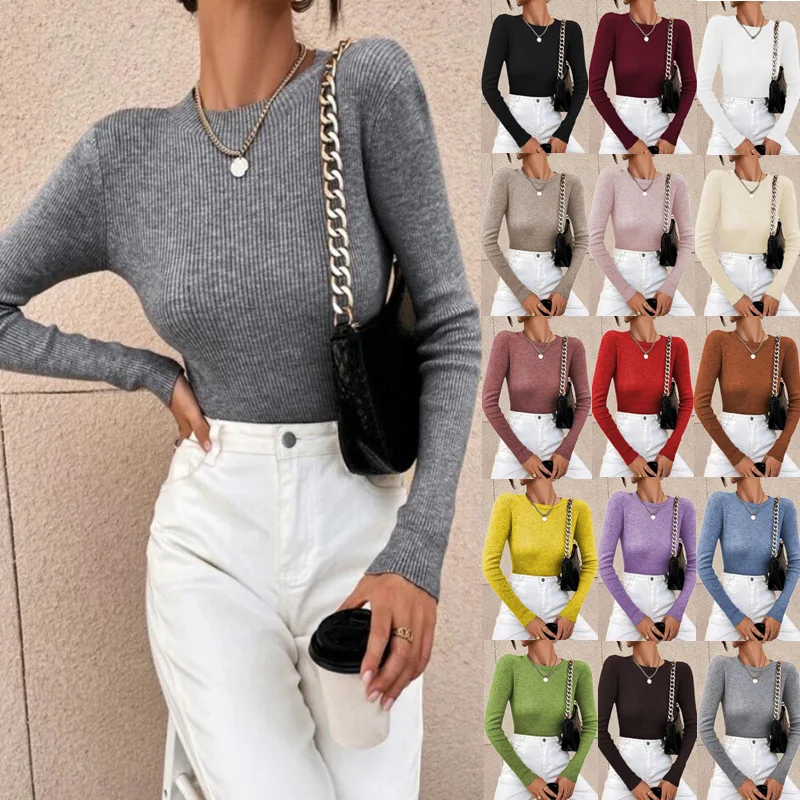 Elegant Women's Pullover Sweater Knitted 2024 Autumn/winter Tops Kadın Kazak Modelleri Sweter Mujer Suéteres Aconchegantes