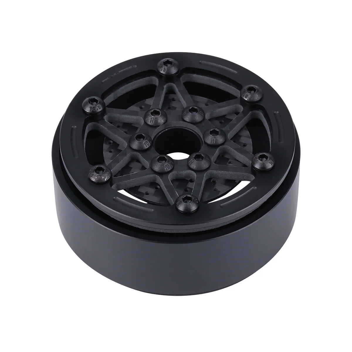 RCGOFOLLOW 1/10 Carbon Fiber Carbon Fiber Rim 59mm Crawler With For SCX10 D90 TRX4 TF2 CC01 Capra RC Car Part