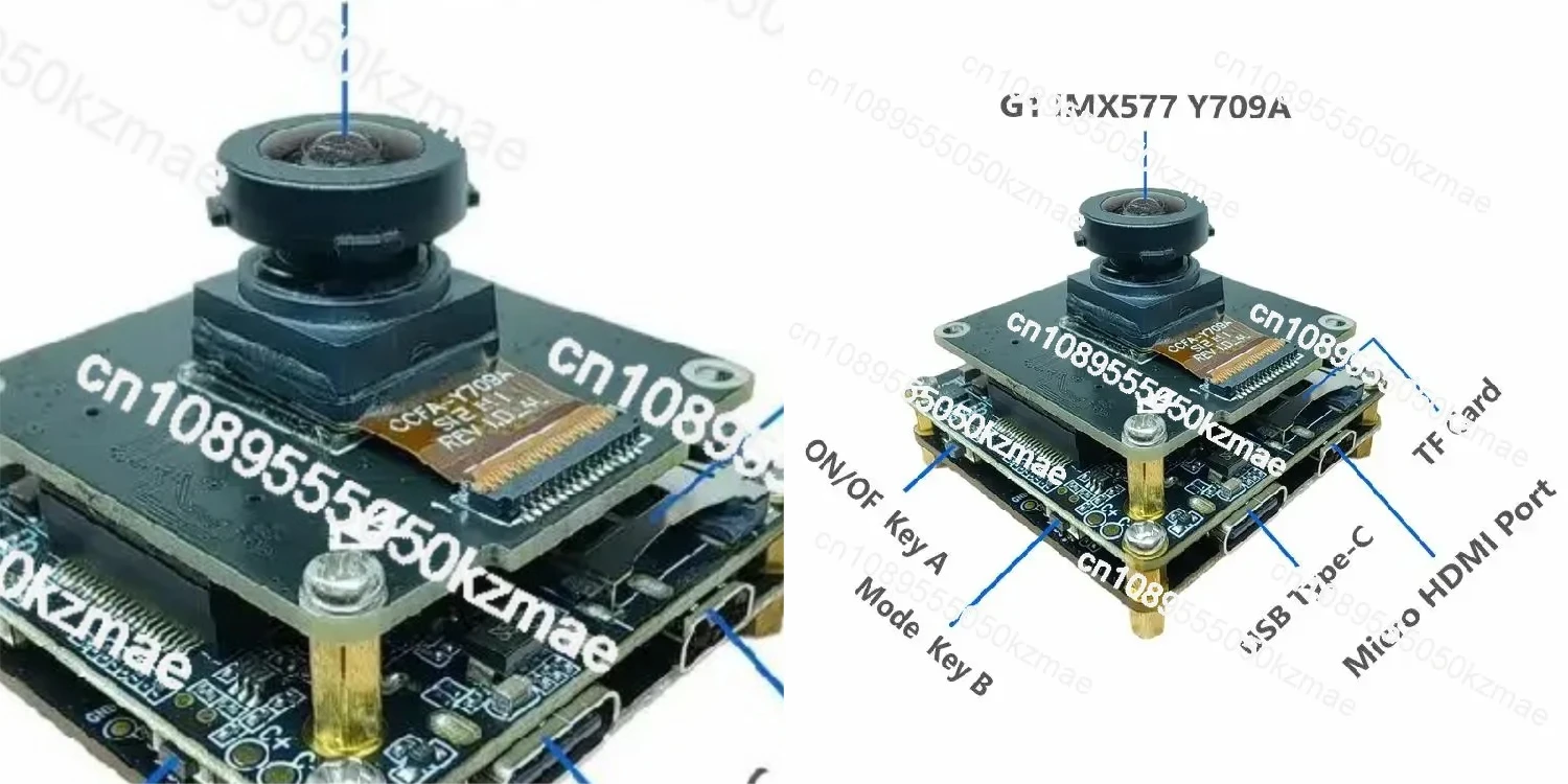 12MP 4K 30fps USB2.0 Camera Module 130° Wide Angle WiFi Waterproof Shockproof Motion Camera
