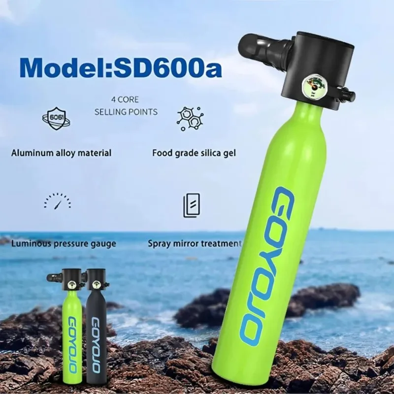 

【Professional Grade】TX Mini Scuba Tank, 6-12 Minutes Diving Tank, Portable Lung Tank Kits with 3000 PSI Max Pressure 0.5L Small