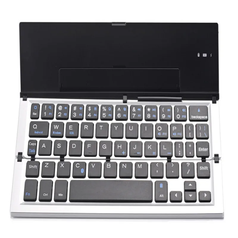 

Aluminum alloy Bluetooth folding keyboard, mobile phone tablet computer wireless external keypad