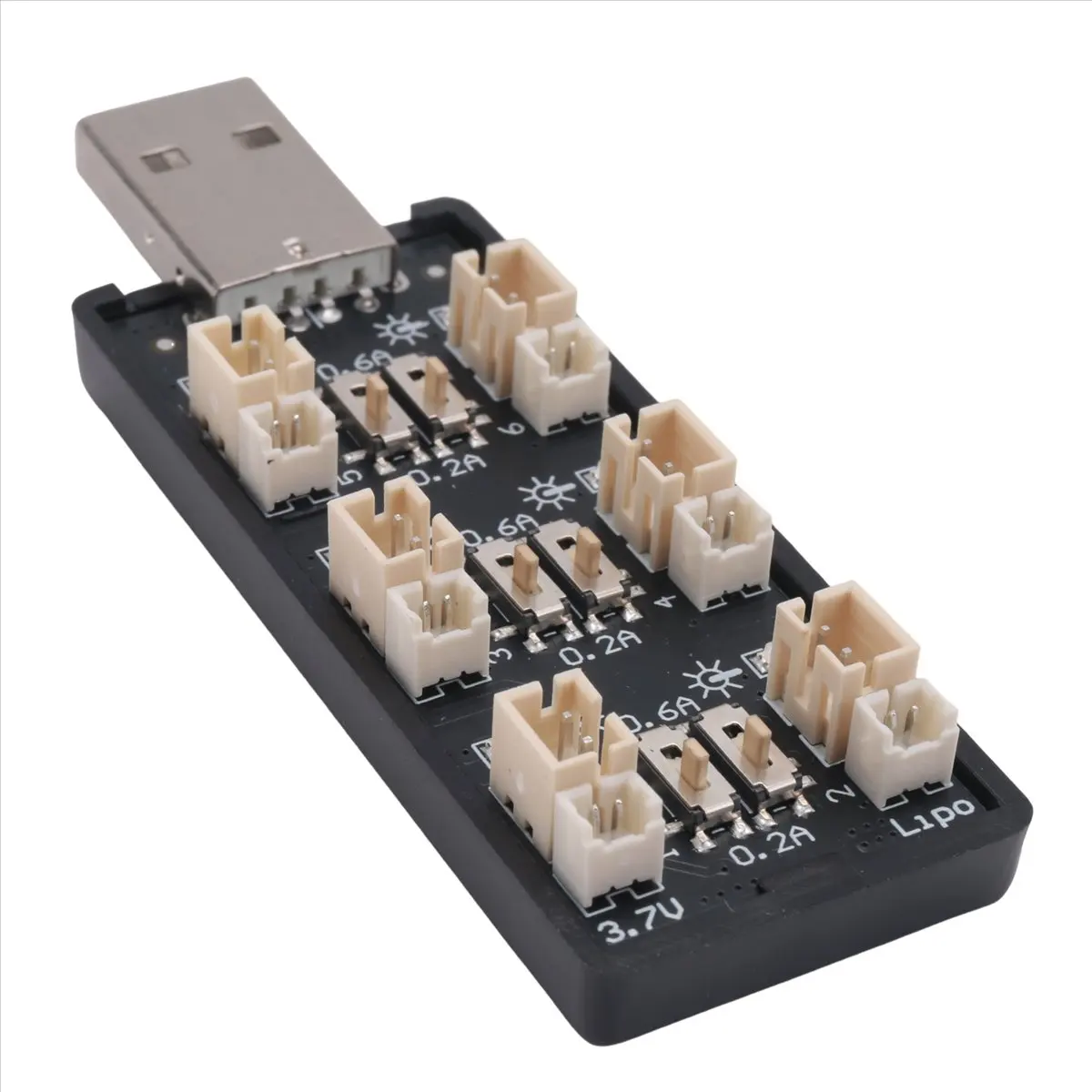 #78W Consumer Electronics,1S LiPo Battery USB Charger 1S LiPo Charger Micro- Connectors (black)