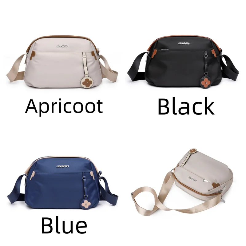 Women\'s Fashion Trend Crossbody Bag Designer High Quality Waterproof Nylon Ladies Leisure Light Shoulder Bag Female Cosmetic Bag