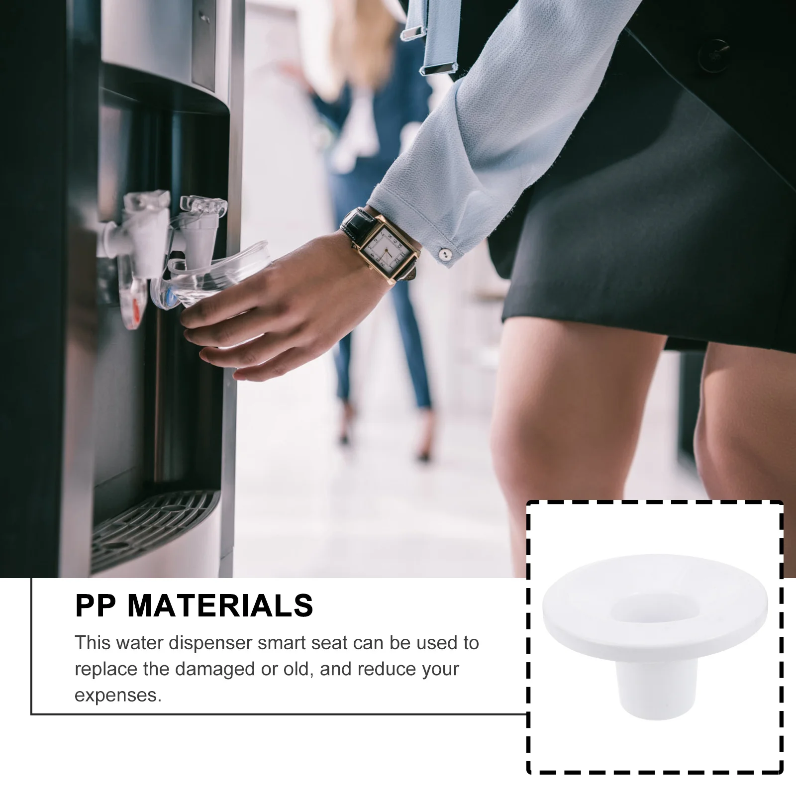 

Диспенсер для воды, 2 шт., умное сиденье, универсальная запасная часть, практичный держатель, аксессуары для охладителя для воды с гладкой поверхностью