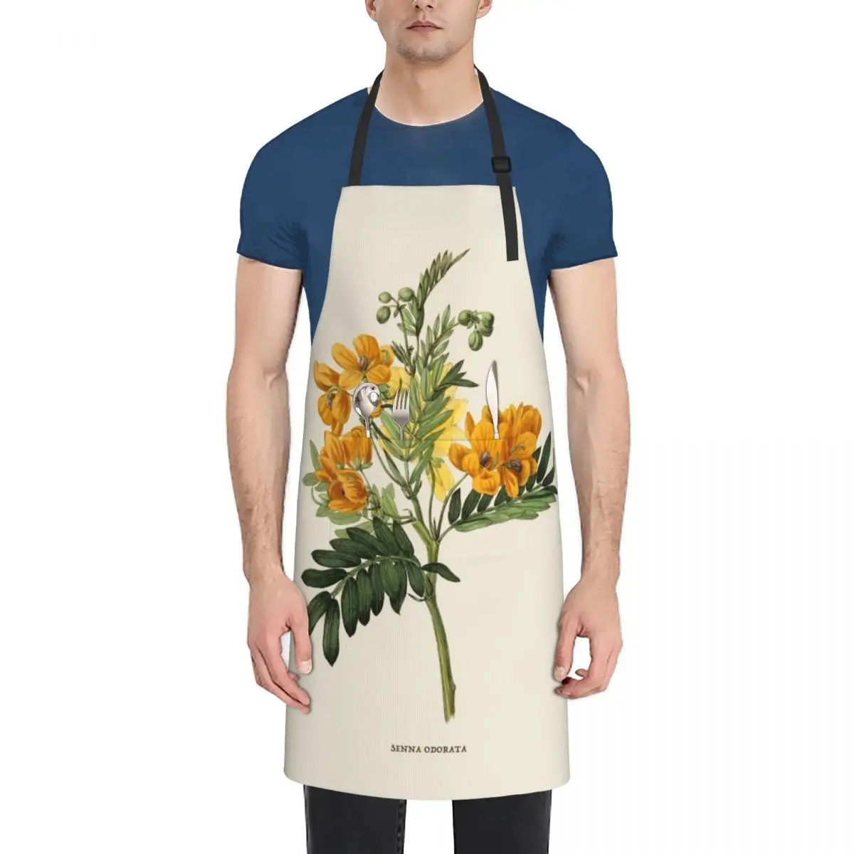 Wildflower Antique Botanical Illustration Apron Kitchen Supplies Kitchen Items For Home Apron