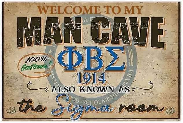 Welcome To My Man Cave Phi Beta Also Know As The Room Yard Sign Metal Poster Home Living Aluminum Decor Wall Art Pos sign s sign