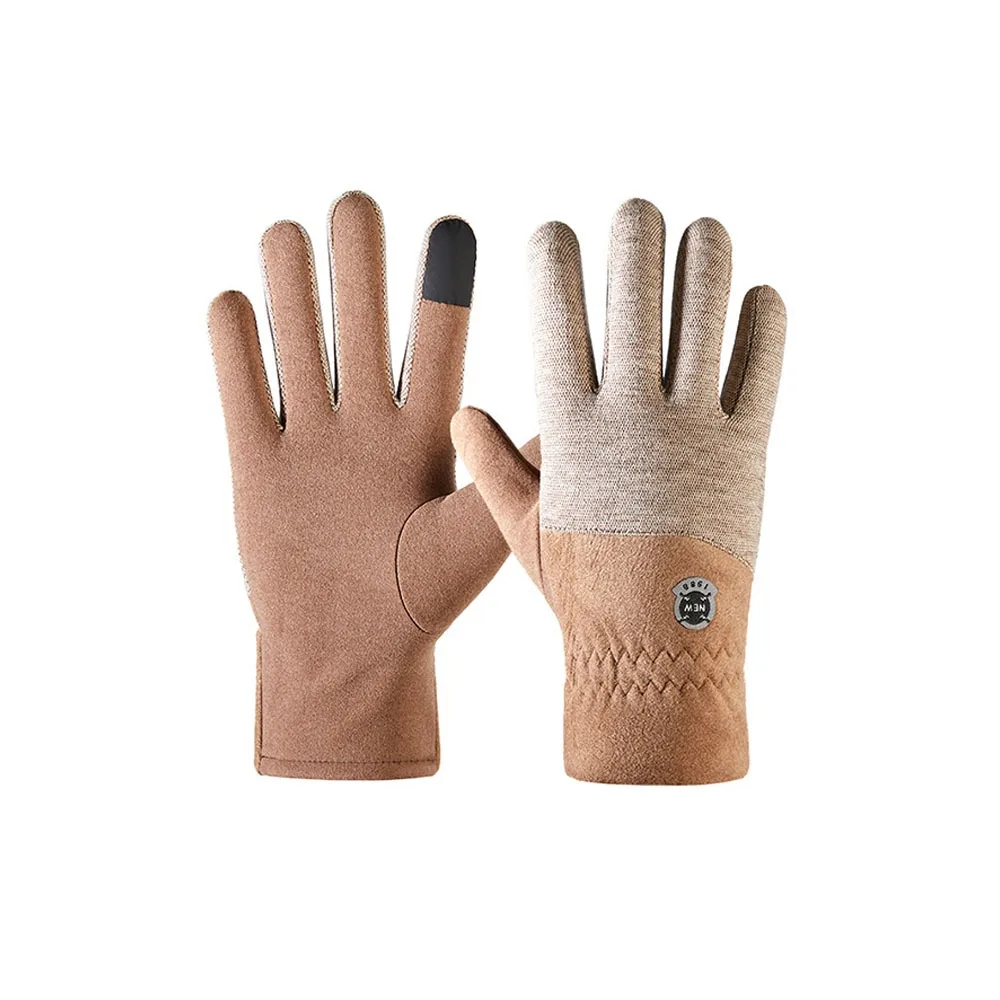 

New Warm Snowboard Gloves Full Fingers Thickening Velvet Gloves Touch Screen Gloves Outdoor